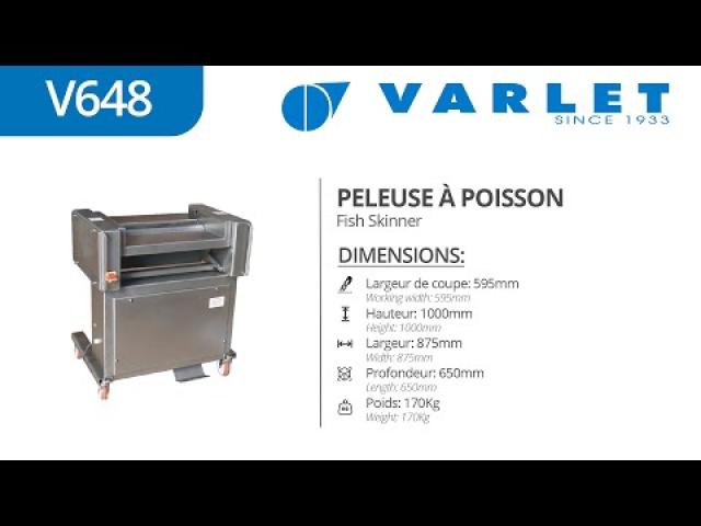 Preview image for the video "V648  - Peleuse à poisson (Saumon Fumé) / Fish Skinner (Smoked Salmon)".